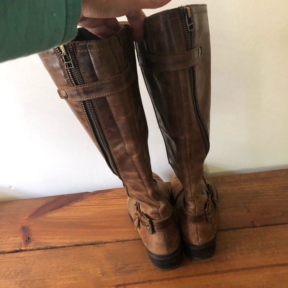 Steve Madden Sinclair Cognac Boots - Picture 5 of 8